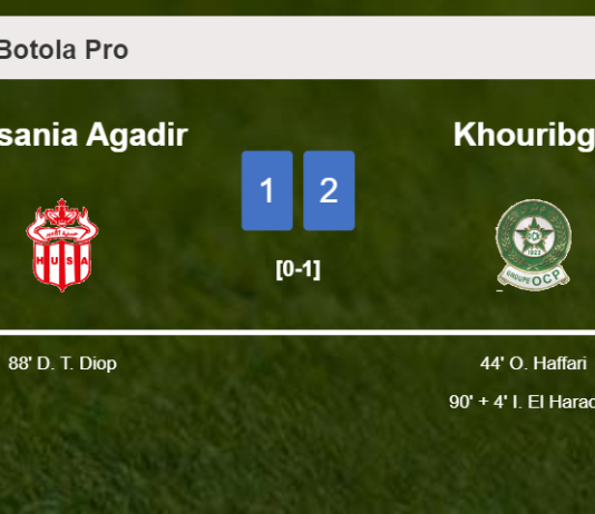 Khouribga steals a 2-1 win against Hassania Agadir
