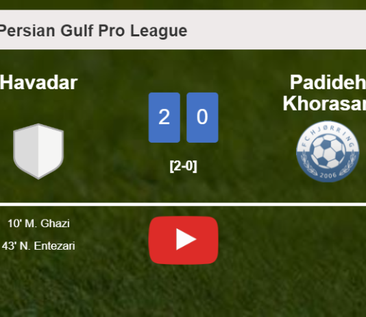 Havadar conquers Padideh Khorasan 2-0 on Friday. HIGHLIGHTS