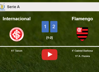 Flamengo conquers Internacional 2-1. HIGHLIGHTS