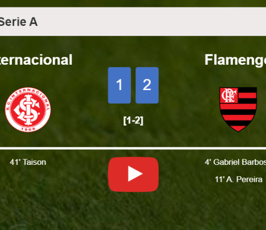 Flamengo conquers Internacional 2-1. HIGHLIGHTS