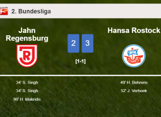 Hansa Rostock prevails over Jahn Regensburg 3-2