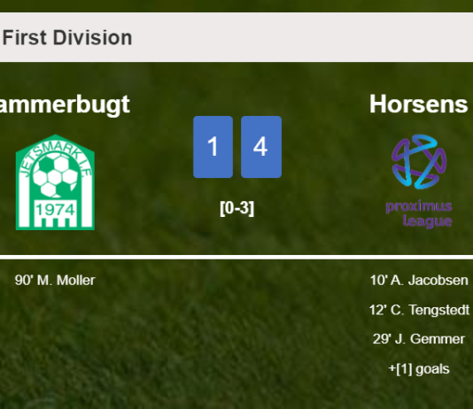 Horsens beats Jammerbugt 4-1