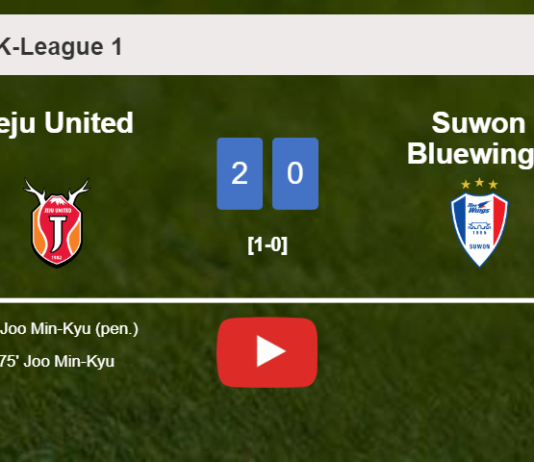 J. Min-Kyu scores a double to give a 2-0 win to Jeju United over Suwon Bluewings. HIGHLIGHTS