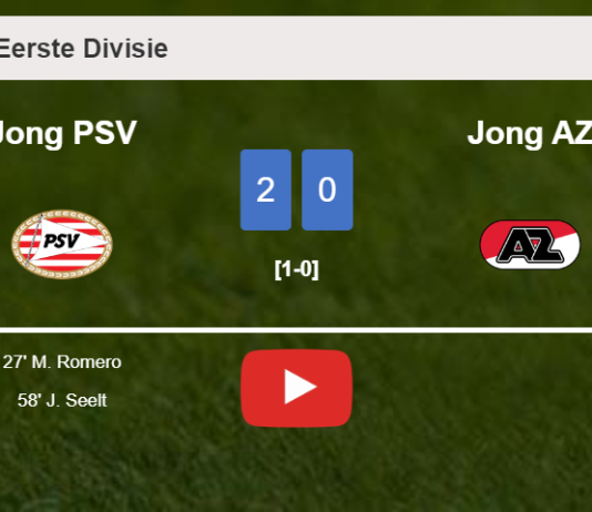 Jong PSV beats Jong AZ 2-0 on Monday. HIGHLIGHTS
