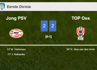 Jong PSV and TOP Oss draw 2-2 on Friday