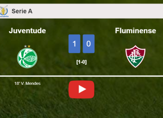 Juventude conquers Fluminense 1-0 with a goal scored by V. Mendes. HIGHLIGHTS