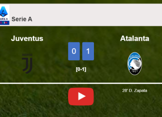 Atalanta conquers Juventus 1-0 with a goal scored by D. Zapata. HIGHLIGHTS