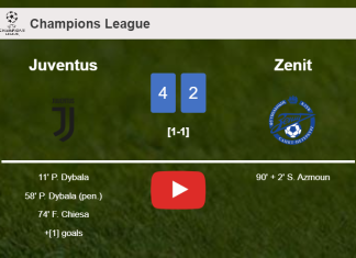 Juventus tops Zenit 4-2. HIGHLIGHTS