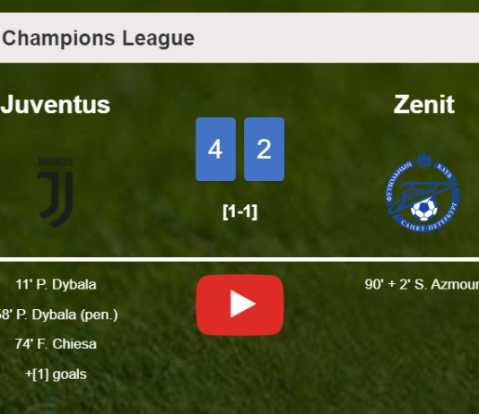 Juventus tops Zenit 4-2. HIGHLIGHTS