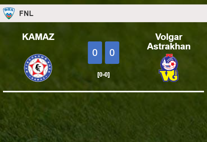 KAMAZ draws 0-0 with Volgar Astrakhan on Wednesday