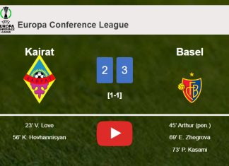 Basel conquers Kairat after recovering from a 2-1 deficit. HIGHLIGHTS