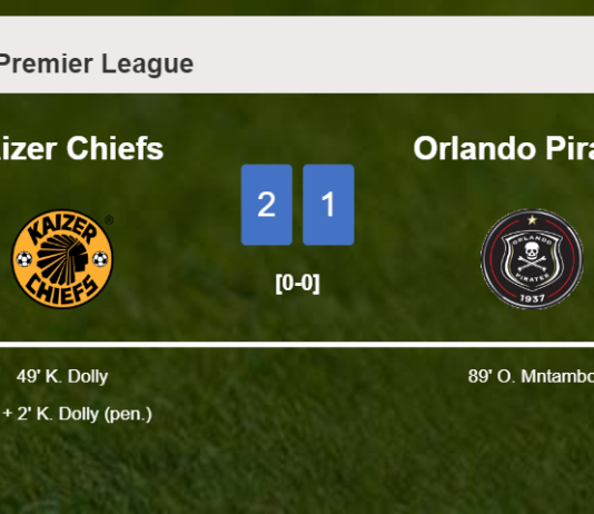 Kaizer Chiefs conquers Orlando Pirates 2-1 with K. Dolly scoring a double