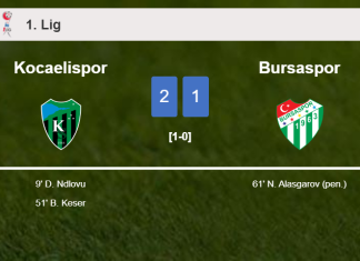Kocaelispor overcomes Bursaspor 2-1