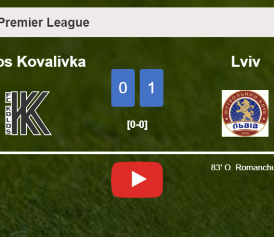 Lviv conquers Kolos Kovalivka 1-0 with a goal scored by O. Romanchuk. HIGHLIGHTS
