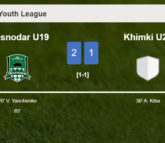 Krasnodar U19 seizes a 2-1 win against Khimki U20