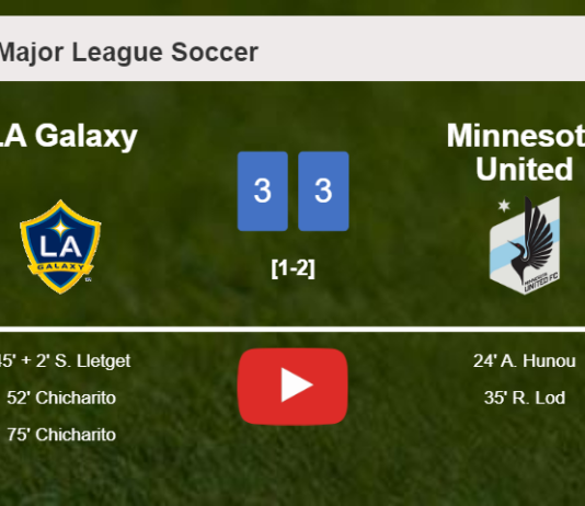 LA Galaxy and Minnesota United draw a exciting match 3-3 on Sunday. HIGHLIGHTS