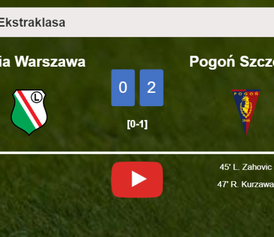Pogoń Szczecin surprises Legia Warszawa with a 2-0 win. HIGHLIGHTS