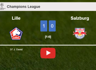 Lille tops Salzburg 1-0 with a goal scored by J. David. HIGHLIGHTS