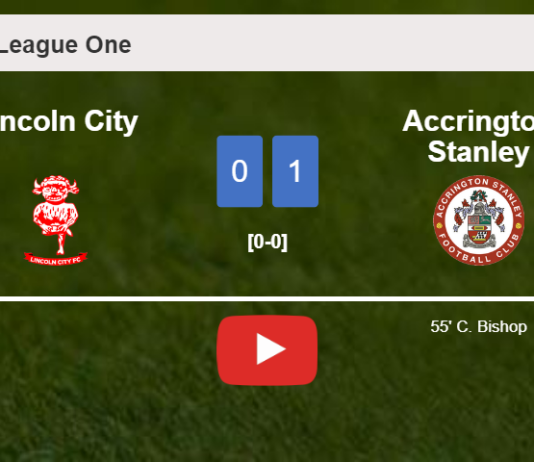 Accrington Stanley prevails over Lincoln City 1-0 with a goal scored by C. Bishop. HIGHLIGHTS