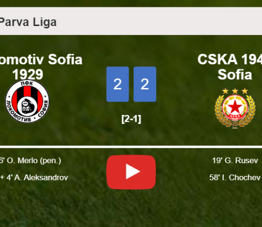 Lokomotiv Sofia 1929 and CSKA 1948 Sofia draw 2-2 on Sunday. HIGHLIGHTS