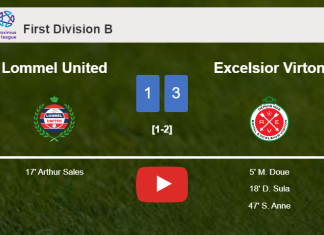 Excelsior Virton conquers Lommel United 3-1. HIGHLIGHTS