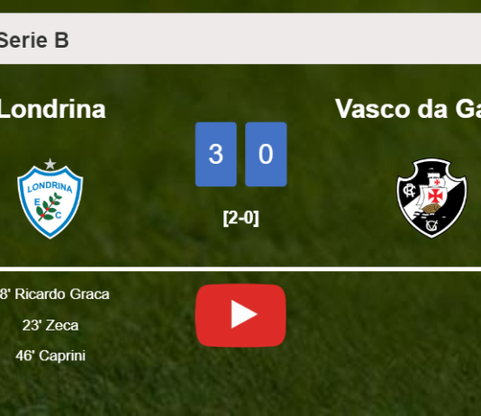 Londrina prevails over Vasco da Gama 3-0. HIGHLIGHTS