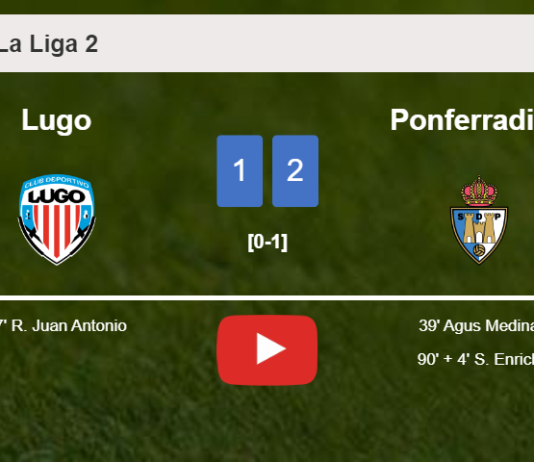 Ponferradina clutches a 2-1 win against Lugo. HIGHLIGHTS