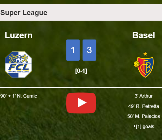 Basel beats Luzern 3-1. HIGHLIGHTS