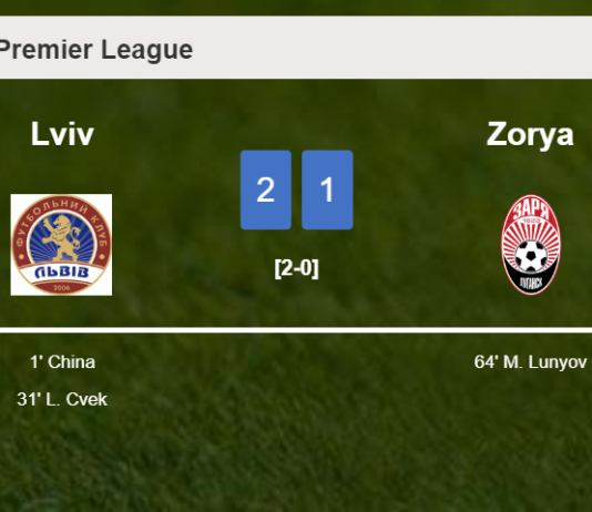 Lviv tops Zorya 2-1