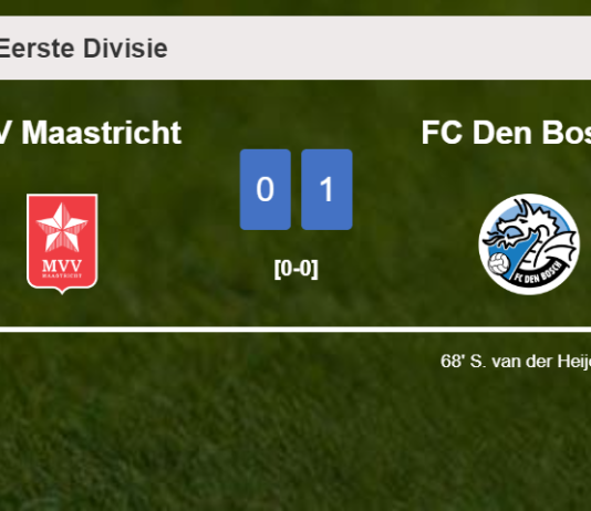 FC Den Bosch tops MVV Maastricht 1-0 with a goal scored by S. van