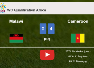 Cameroon defeats Malawi 4-0 after playing a incredible match. HIGHLIGHTS