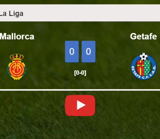 Mallorca draws 0-0 with Getafe on Saturday. HIGHLIGHTS
