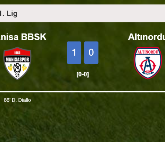 Manisa BBSK overcomes Altınordu 1-0 with a goal scored by D. Diallo