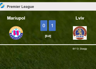 Lviv beats Mariupol 1-0 with a goal scored by O. Dovgy