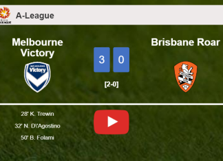 Melbourne Victory conquers Brisbane Roar 3-0. HIGHLIGHTS