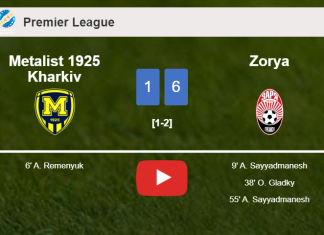 Zorya overcomes Metalist 1925 Kharkiv 6-1 after playing a incredible match. HIGHLIGHTS