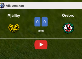 Mjällby draws 0-0 with Örebro on Monday. HIGHLIGHTS