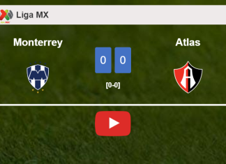 Monterrey draws 0-0 with Atlas on Wednesday. HIGHLIGHTS