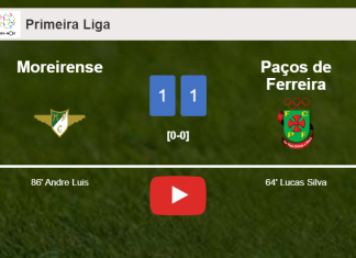 Moreirense clutches a draw against Paços de Ferreira. HIGHLIGHTS