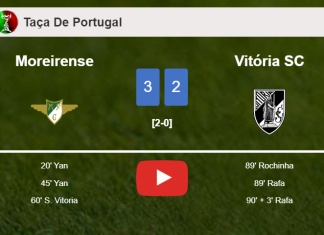 Moreirense tops Vitória SC 3-2. HIGHLIGHTS