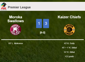 Kaizer Chiefs overcomes Moroka Swallows 3-1