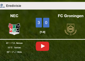 NEC prevails over FC Groningen 3-0. HIGHLIGHTS