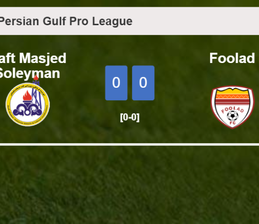 Naft Masjed Soleyman draws 0-0 with Foolad on Saturday