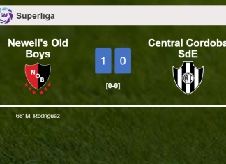 Newell's Old Boys tops Central Cordoba SdE 1-0 with a goal scored by M. Rodriguez