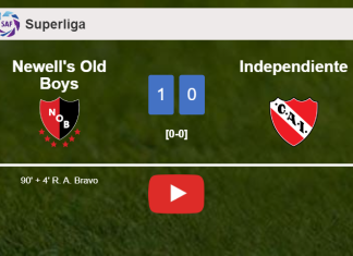 Newell's Old Boys beats Independiente 1-0 with a late goal scored by R. A.. HIGHLIGHTS
