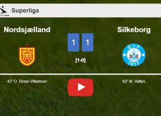 Nordsjælland and Silkeborg draw 1-1 on Sunday. HIGHLIGHTS