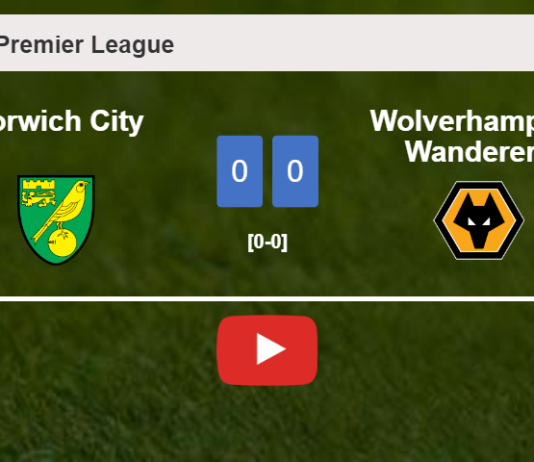 Norwich City stops Wolverhampton Wanderers with a 0-0 draw. HIGHLIGHTS