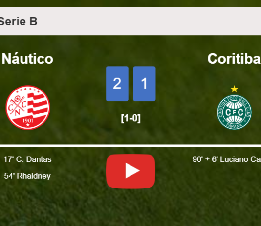 Náutico snatches a 2-1 win against Coritiba. HIGHLIGHTS