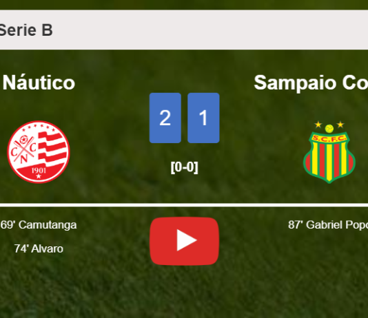 Náutico seizes a 2-1 win against Sampaio Corrêa. HIGHLIGHTS