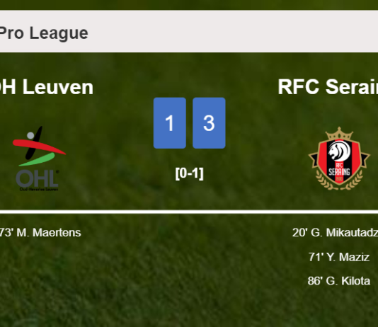 RFC Seraing overcomes OH Leuven 3-1